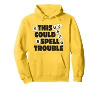 This Could Spell Trouble Funny Word Board Game Pullover Hoodie