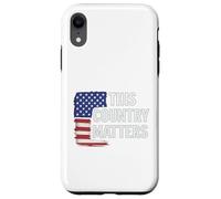 This Country Matters Patriotic American Flag Art Case for iPhone XR