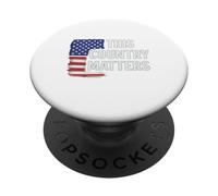 This Country Matters Patriotic American Flag Art PopSockets Adhesive PopGrip