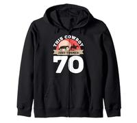 This Cowboy Just Turned 70 - 70th Birthday Horse Rider Gift Zip Hoodie