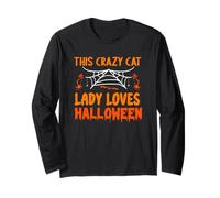 This Crazy Cat Lady Loves Halloween Long Sleeve T-Shirt