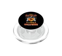 This Crazy Dog Lady Border Terrier Loves Halloween Costume PopSockets PopGrip for MagSafe