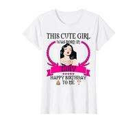 This Cute Girl was Born in May Funny May-Birthday Sis Lady T-Shirt