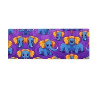 This Cute Little Elephant Keyboard and Mouse pad, 12x31.5 inches in Size, is Designed for Computers, Consoles, Offices, and is Also Suitable for Games and Study.