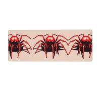 This Cute Little red Spider Keyboard and Mouse pad, 12x31.5 inches in Size, is Designed for Computers, Consoles, Offices, and is Also Suitable for Games and Study.