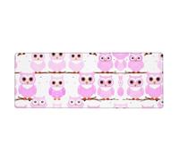 This Cute owl Keyboard and Mouse pad, 12x31.5 inches in Size, is Designed for Computers, Consoles, Offices, and is Also Suitable for Games and Study.