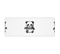 This Cute Panda Baby Keyboard and Mouse pad, 12x31.5 inches in Size, is Designed for Computers, Consoles, Offices, and is Also Suitable for Games and Study.