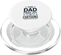 This Dad Finds Joy In Cartoons Fun PopSockets PopGrip for MagSafe