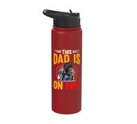 This Dad is On Fire Metal Crafter Welder Welding Stainless Steel Insulated Water Bottle