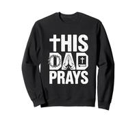 This Dad Pray Religious Vintage Father's Day Christian Daddy Sweatshirt