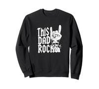 This Dad Rocks Rockhand Devil Greetings Father's Day Sweatshirt