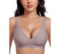 This deep V-Neck Seamless Bra is Specially Designed for Women and can Easily Create a Fashionable Low-Neck T-Shirt Look (UK, Alpha, XXL, 3XL, Regular, Regular, Jam ash)