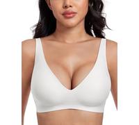 This deep V-Neck Seamless Bra is Specially Designed for Women and can Easily Create a Fashionable Low-Neck T-Shirt Look (UK, Alpha, 3XL, 4XL, Regular, Regular, Dreamy White)