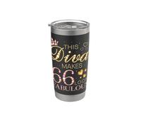 This Diva Makes 66 Look Fabulous 66th Birthday Queen B-Day Stainless Steel Insulated Tumbler