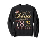 This Diva Makes 78 Look Fabulous 78th Birthday Queen B-day Sweatshirt