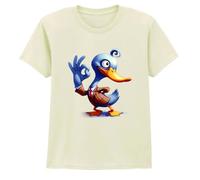 This Duck Says Everything is OK Boys Girls Kids T-Shirt Dapper Duck Animals Birthday Gift for Kids 12-13 Years