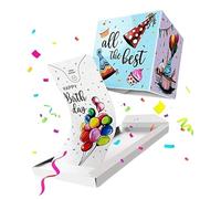This easy to use pop up gift case will instantly bring happiness to you when giving candies or photo cards at festival occasions. Includes a stable PET multi-compartment case. "