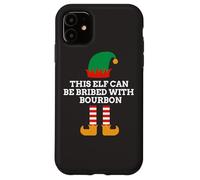 This Elf Can Be Bribed With Bourbon Christmas Santa Helper Case for iPhone 11