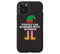 This Elf Can Be Bribed With Bourbon Christmas Santa Helper Case for iPhone 11 Pro