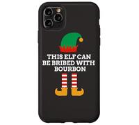 This Elf Can Be Bribed With Bourbon Christmas Santa Helper Case for iPhone 11 Pro Max