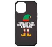 This Elf Can Be Bribed With Bourbon Christmas Santa Helper Case for iPhone 12 Pro Max