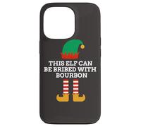 This Elf Can Be Bribed With Bourbon Christmas Santa Helper Case for iPhone 13 Pro