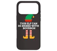 This Elf Can Be Bribed With Bourbon Christmas Santa Helper Case for iPhone 17 Pro Max