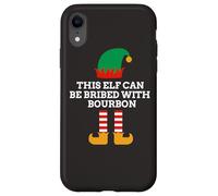 This Elf Can Be Bribed With Bourbon Christmas Santa Helper Case for iPhone XR