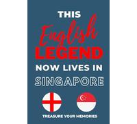 This English Legend Now Lives In Singapore: - The Multi-Use Lined Notebook That Makes A Great Christmas or Birthday Card Alternative Gift For Any English Expat Abroad
