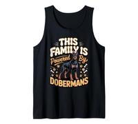 This Family is Powered by Dobermans Guard Dog Tank Top