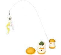 This feathered cat toy can jump and spin and offers two modes that are suitable for indoor use - whether at home, in sofa corners, on furniture, on the floor or under