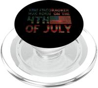 This Firecracker Was Born On The 4th Of July - American PopSockets PopGrip for MagSafe