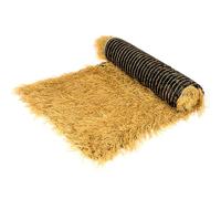 This Fireproof Artificial Thatch Grass Roll - Synthetic Tiki Hut Roofing, Faux Palm for Garden Decor, Patio Fence, 1x10m