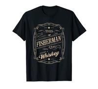 This Fisherman Needs a Whiskey Funny Fishing Humor Fish T-Shirt