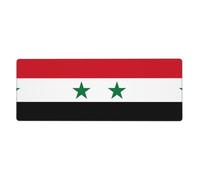 This Flag of The Syrian Arab Republic Keyboard and Mouse pad, 12x31.5 inches in Size, is Designed for Computers, Consoles, Offices, and is Also Suitable for Games and Study.