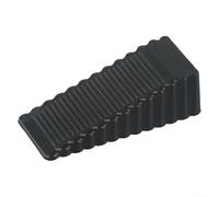 This flexible silicone door stopper wedge fits most doors while stability and security
