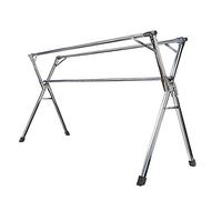 This Foldable Clothes Drying Rack, Heavy Duty Adjustable Hanger Rack, Compact Indoor/Outdoor Drying Solution, Large Capacity 63in Simple Houseware for Efficient Laundry Drying
