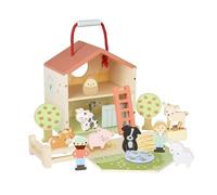 This fun and interactive playset features all sorts of exciting characters, such as the farmer, his wife and a selection of different farm animals. Remove the magnetic front panel to reveal a meadow,
