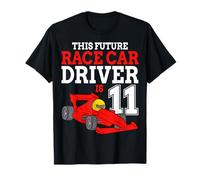 This Future Race Car Driver Is 11 - Car Racing 11th Birthday T-Shirt