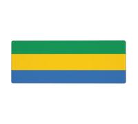 This Gabonese Flag Keyboard and Mouse pad, 12x31.5 inches in Size, is Designed for Computers, Consoles, Offices, and is Also Suitable for Games and Study.