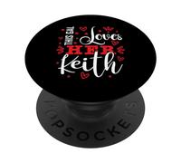 This Gal Loves Her KEITH T-Shirt Cute KEITH PopSockets Adhesive PopGrip