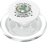 This Ghoul Runs on Caffeine and Sarcasm Funny Halloween PopSockets PopGrip for MagSafe