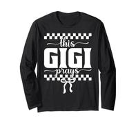 This Gigi Prays Faith Checkered Bow Long Sleeve T-Shirt