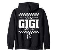 This Gigi Prays Faith Checkered Bow Zip Hoodie