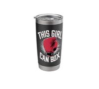 This Girl Can Box Boxing Boxer Fighter Stainless Steel Insulated Tumbler