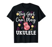 This Girl Can Play Ukulele Music Funny Ukulele Kids T-Shirt