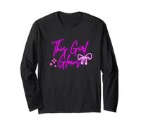 This Girl Glows for Kids Tie Dye Bright Colors 80's and 90's Long Sleeve T-Shirt