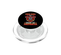 This Girl Has A Smokin' Hot Firefighter Fireman Firefighters PopSockets PopGrip for MagSafe