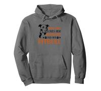 This Girl Husband Pitbull Bold Statement Pullover Hoodie