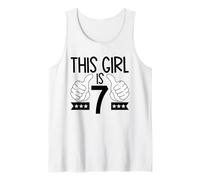 This Girl is 7 - Birthday Celebration Tank Top